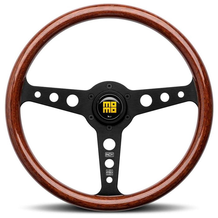 Momo Volante Indy Negro Madera de Caoba 350mm Momo Volante Indy Negro Madera de Caoba 350mm
