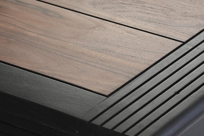 DKD Home Decor Mueble TV Marron Oscuro 45 x 140 x 45 cm