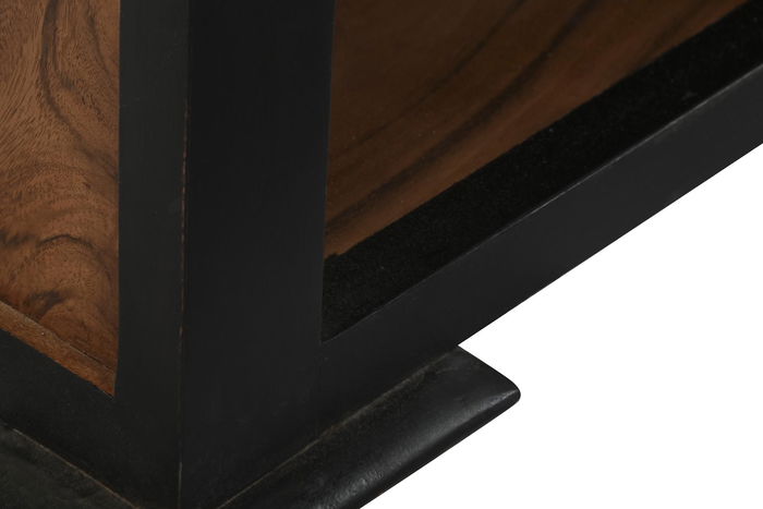 DKD Home Decor Mueble TV Marron Oscuro 45 x 140 x 45 cm