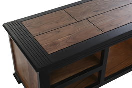 DKD Home Decor Mueble TV Marron Oscuro 45 x 140 x 45 cm