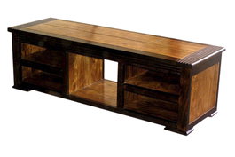DKD Home Decor Mueble TV Marron Oscuro 45 x 140 x 45 cm