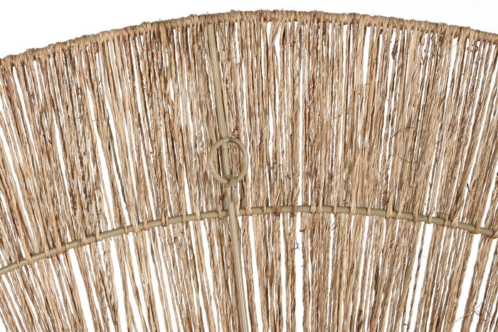 DKD Home Decor Decoración de Pared Yute y Metal Natural Marrón 120x120 cm