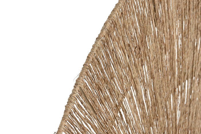 DKD Home Decor Decoración de Pared Yute y Metal Natural Marrón 120x120 cm