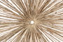 DKD Home Decor Decoración de Pared Yute y Metal Natural Marrón 120x120 cm