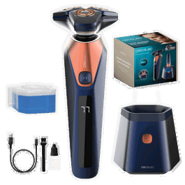 Cecotec PrecisionCare Saphire Pro Afeitadora Rotativa con Base Autolimpieza