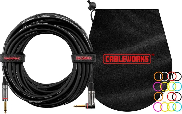 Cableworks Cable de Instrumento Jack Recto/Jack Acodado - 9 M