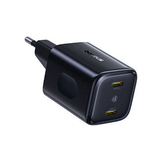 Baseus PicoGo AN13 Fast Charger 45W 2x USB-C Negro Baseus PicoGo AN13 Fast Charger 45W 2x USB-C Negro