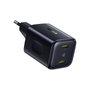 Baseus PicoGo AN13 Fast Charger 45W 2x USB-C Negro