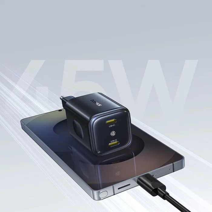 BASEUS PICOGO AN13 FAST CHARGER 2C 45W EU COSMIC BLACK