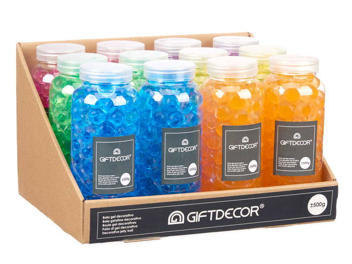 Giftdecor Bote con Gel de Colores, 500g, Surtido de 6 Colores (Amarillo, Azul, Morado, Naranja, Rosa, Verde), Dimensiones 7.2x17.5x7.2 cm (Set de 24) Giftdecor Bote con Gel de Colores, 500g, Surtido de 6 Colores (Amarillo, Azul, Morado, Naranja, Rosa, Verde), Dimensiones 7.2x17.5x7.2 cm (Set de 24)