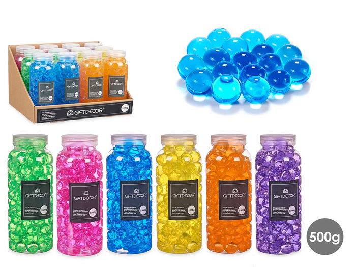 Giftdecor Bote con Gel de Colores, 500g, Surtido de 6 Colores (Amarillo, Azul, Morado, Naranja, Rosa, Verde), Dimensiones 7.2x17.5x7.2 cm (Set de 24) Giftdecor Bote con Gel de Colores, 500g, Surtido de 6 Colores (Amarillo, Azul, Morado, Naranja, Rosa, Verde), Dimensiones 7.2x17.5x7.2 cm (Set de 24)