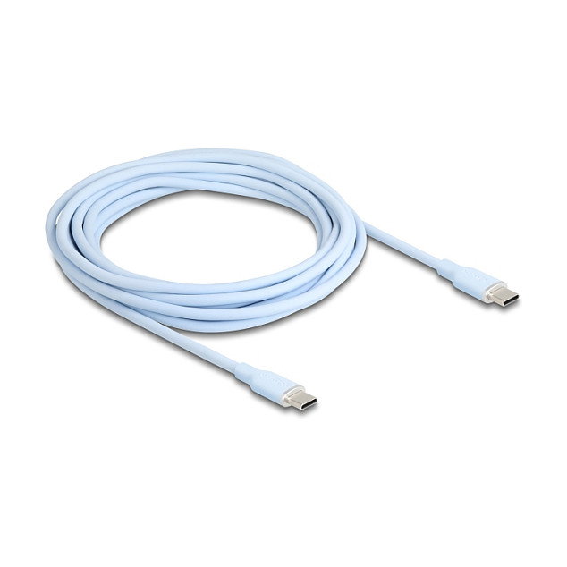 DeLOCK Cable USB-C a USB-C 2.0 60W 4m Azul DeLOCK Cable USB-C a USB-C 2.0 60W 4m Azul