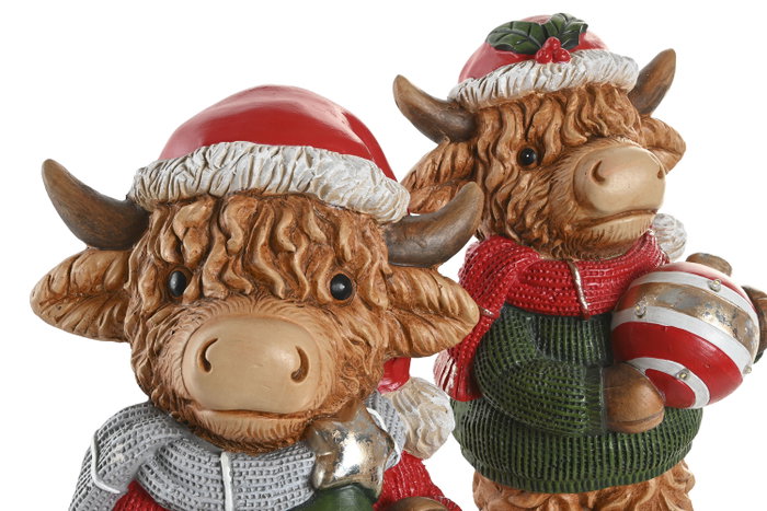 DKD Home Decor Figura Navidad Tradicional Multicolor 19 x 38 x 22.5 cm (2 Unidades)