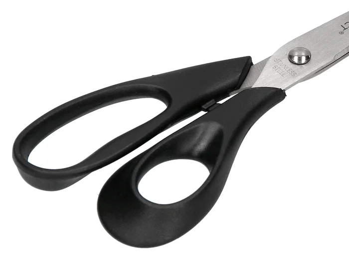 Q-connect Tijeras Oficina Inoxidable 8/ 20 cm en Blister Mango Plástico Negro