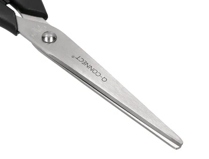 Q-connect Tijeras Oficina Inoxidable 8/ 20 cm en Blister Mango Plástico Negro