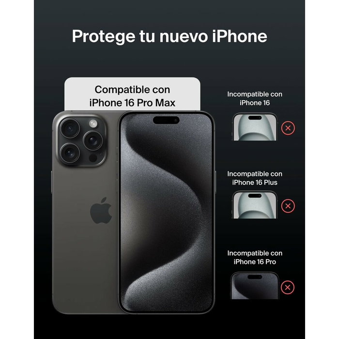 Belkin Protector de Pantalla UltraGlass2 ScreenForce para iPhone 16 Pro Max