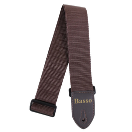 Correa Basso para Guitarra y Bajo Marrón 5 cm
