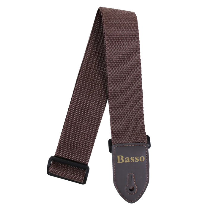 Correa Basso para Guitarra y Bajo Marrón 5 cm Correa Basso para Guitarra y Bajo Marrón 5 cm