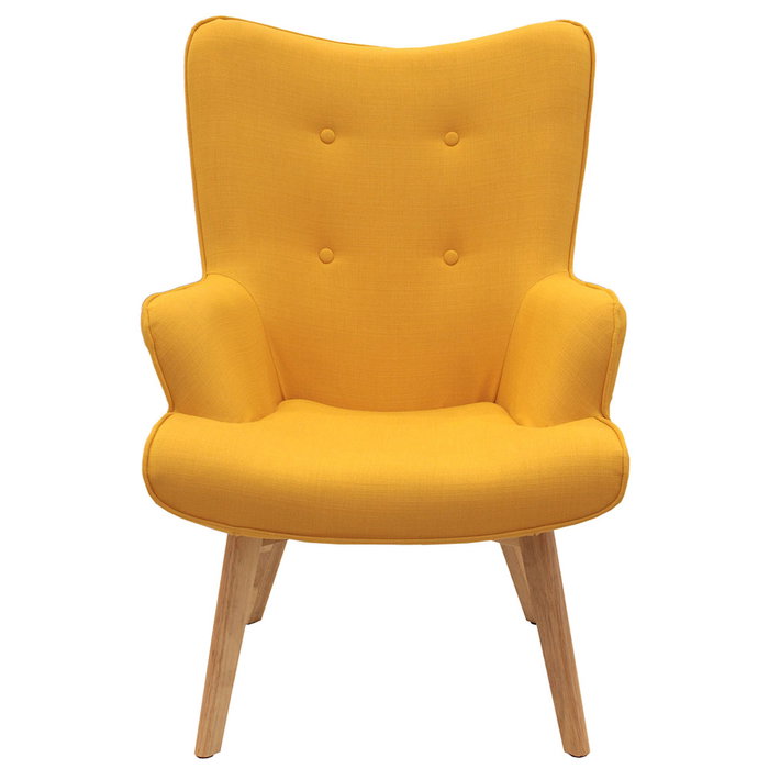 Home Deco Factory Butaca Helsinki Amarilla 66x72 cm