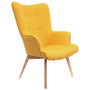 Home Deco Factory Butaca Helsinki Amarilla 66x72 cm