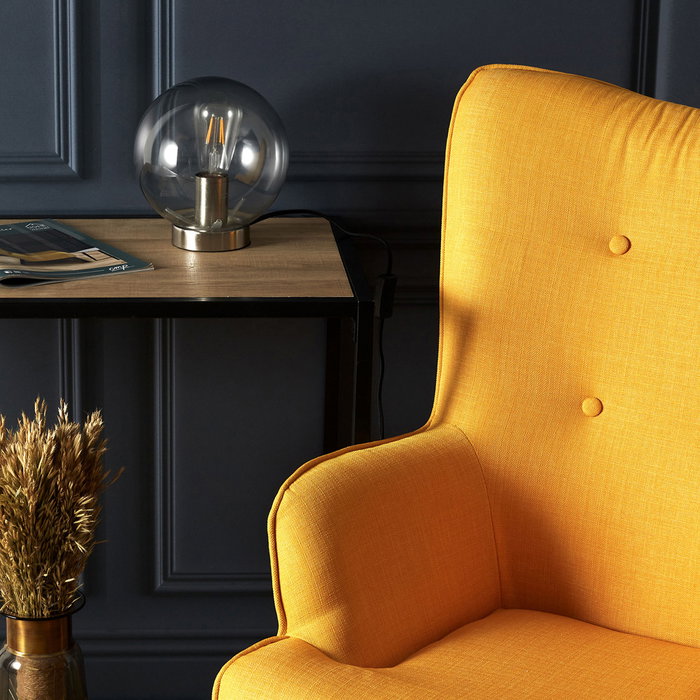 Home Deco Factory Butaca Helsinki Amarilla 66x72 cm
