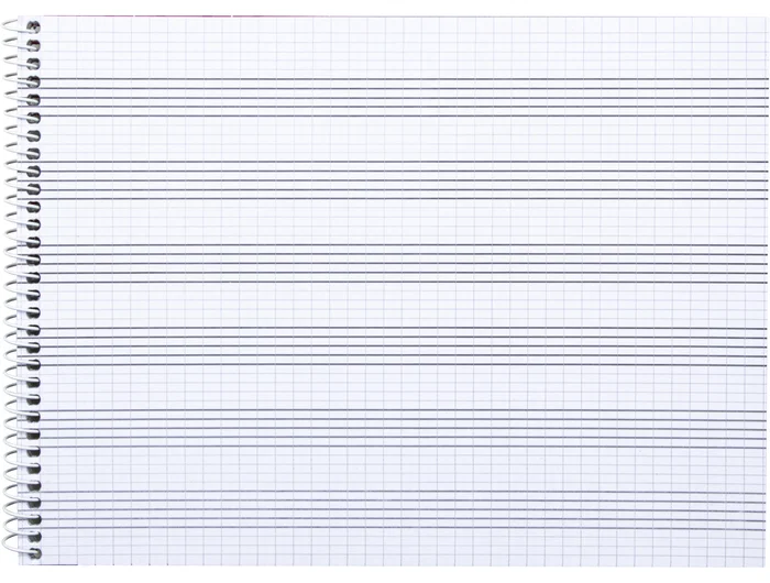 Liderpapel Bloc música combi pentagrama cuadriculado 2,5mm cuarto 20 hojas 100g/m2