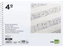 Liderpapel Bloc música combi pentagrama cuadriculado 2,5mm cuarto 20 hojas 100g/m2