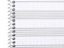 Liderpapel Bloc música combi pentagrama cuadriculado 2,5mm cuarto 20 hojas 100g/m2