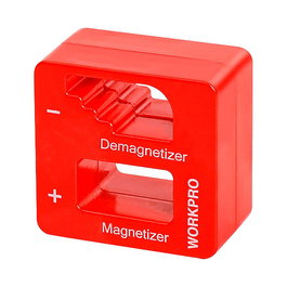 Workpro Magnetizador Desmagnetizador Rojo para Herramientas Pequeñas, 5x3x5 cm