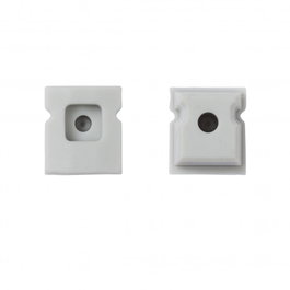 Greenice Tapón Final IP65 IP001 con Agujero para Perfiles LED