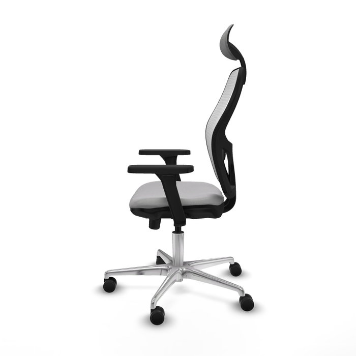 PIQUERAS Y CRESPO Silla de oficina Jorquera con mecanismo Sincro/Traslack, Brazos 3D y Cabecero Fijo