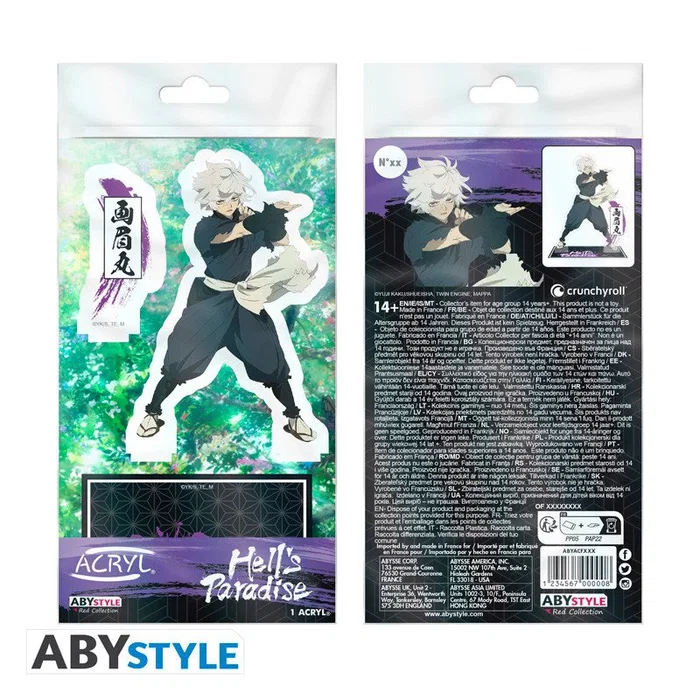 Abystyle Hell's Paradise - Figura Acrílica Gabimaru el Shinobi, 10 cm, Acryl®