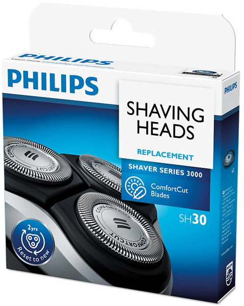 Philips - 3 Recambios de Cuchillas para Afeitadoras Serie 1000 y Serie 3000 - Paquete de 3 Unidades
