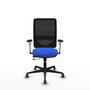 PIQUERAS Y CRESPO Silla de oficina Zulema Azul con mecanismo Sincro/Traslack