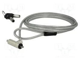 Navilock Cable de seguridad con llave para Noble Wedge y HP Elite X2