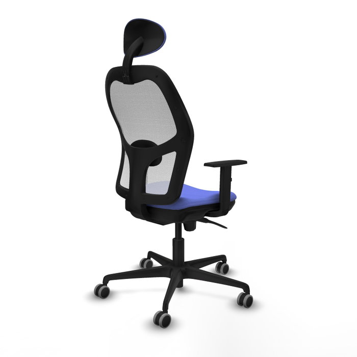 PIQUERAS Y CRESPO Silla de oficina Jorquera con mecanismo Sincro, Azul claro y Blanco PIQUERAS Y CRESPO Silla de oficina Jorquera con mecanismo Sincro, Azul claro y Blanco