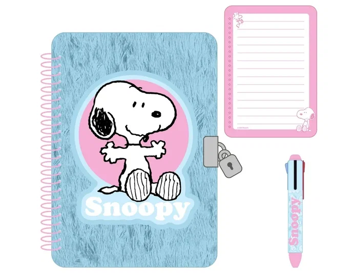 Safta Set de Diario con Candado Snoopy