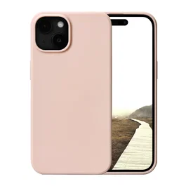 Dbramante1928 Funda para iPhone 15 Rosa - Resistente a Rayones y Polvo, Color Monocromo, Compatibilidad Apple