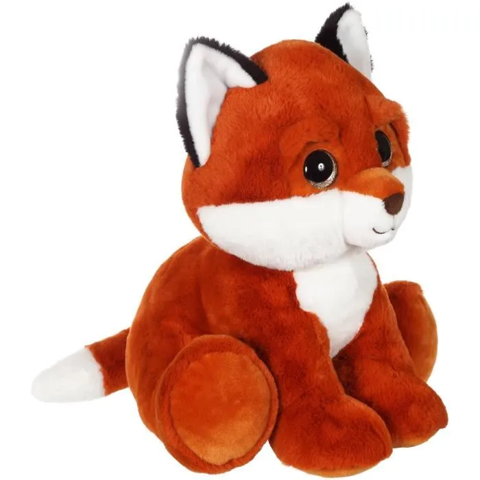 GIPSY Puppy Eyes Pets Zorro de Peluche Marrón 40 cm para Bebés y Niños, Suave y Tierno, Lavable a Mano desde Nacimiento