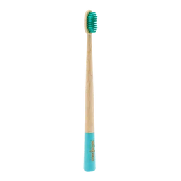 MINIMA ORGANICS Cepillo De Bambu Turquesa Dureza Media Cerdas Nylon 610