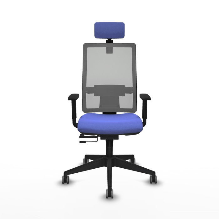 PIQUERAS Y CRESPO Silla de oficina Horna con mecanismo Sincro/Traslack, Azul claro/Gris PIQUERAS Y CRESPO Silla de oficina Horna con mecanismo Sincro/Traslack, Azul claro/Gris