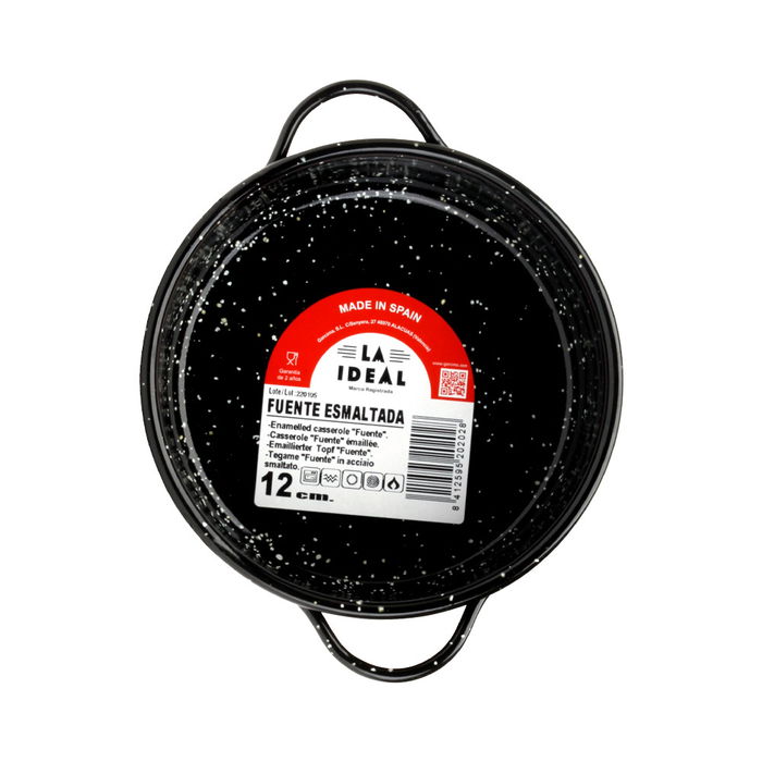 Garcima Fuente Esmaltada La Ideal 6 Unidades Diámetro 12 cm Apta Inducción Horno