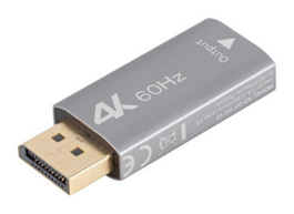 LANBERG Adaptador AD-DP-HD-01 de Video DisplayPort a HDMI Hembra Estándar Plata