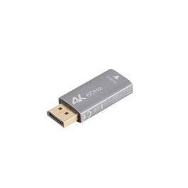Lanberg AD-DP-HD-01 Adaptador DisplayPort Macho a HDMI Hembra 4K Plata