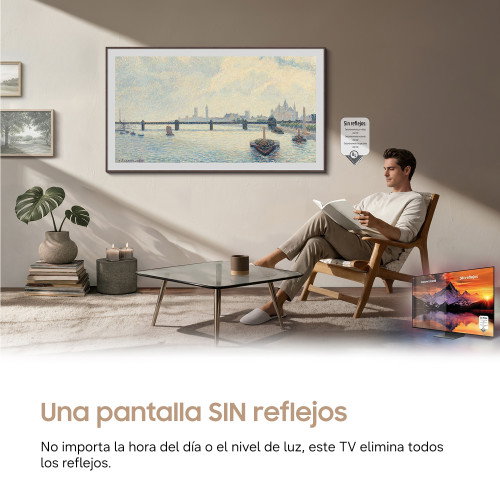 Samsung The Frame LS03HE 55" Smart TV QLED 4K Glare Free 2026 con mando SolarCell, One Connect, Art Store y AI Vision, referencia TQ55LS03HAUXXC