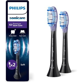 Philips Sonicare G3 Premium Gum Care HX9052/88, Pack de 2 (negro/lila)