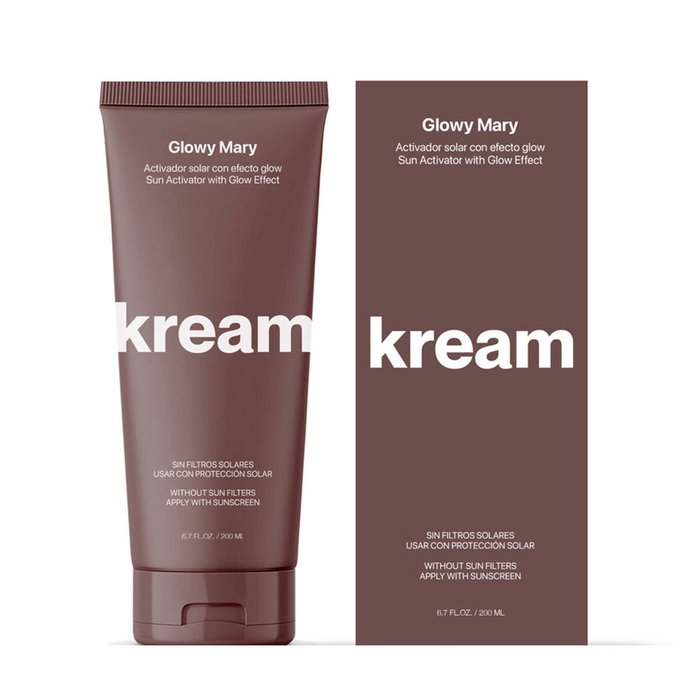 Kream Bloody Mary Activador de Bronceado Sun Glow - Crema para Potenciar el Bronceado Natural, Sin Filtro Solar, 200 ml
