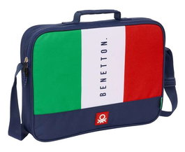 Cartera Escolar Benetton Flag Azul marino 38 x 28 x 6 cm
