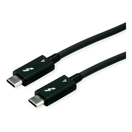 ROLINE 11.02.9047 Cable Thunderbolt 4 USB-C a USB-C 40 Gbps 1.5 m Negro