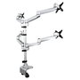 StarTech.com QUAD MONITOR Mount PREMIUM Soporte VESA de Escritorio para 4 Monitores hasta 27" - Giro, Inclinación, Rotación - Plata